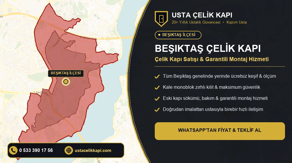 Beşiktaş Çelik Kapı Satış, Montaj ve Tamir Hizmeti