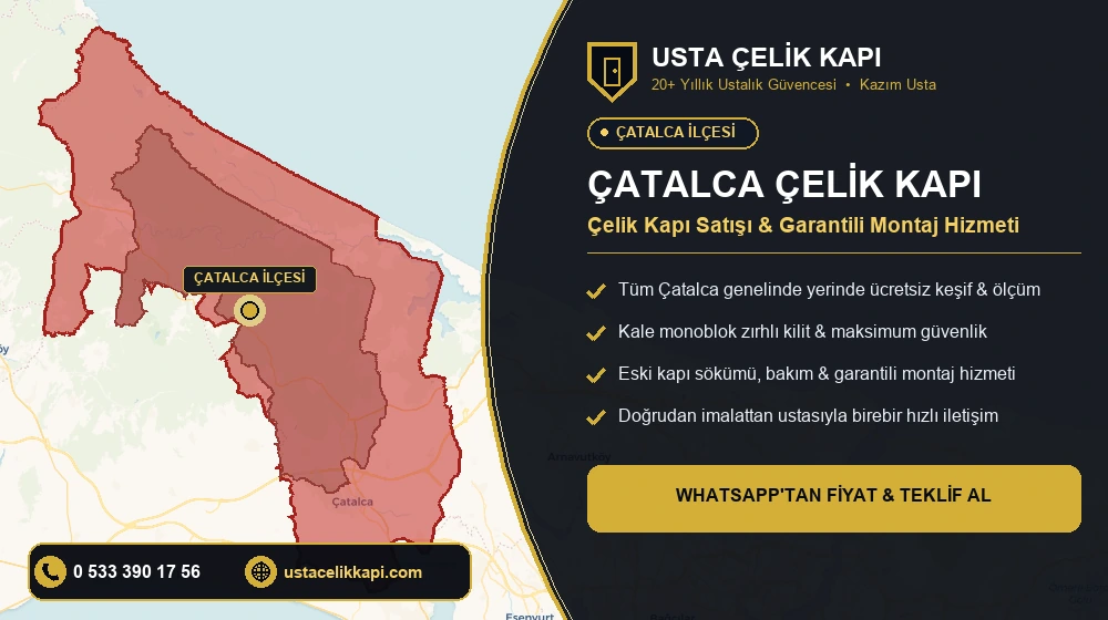 Çatalca Çelik Kapı Satış, Montaj ve Tamir Hizmeti