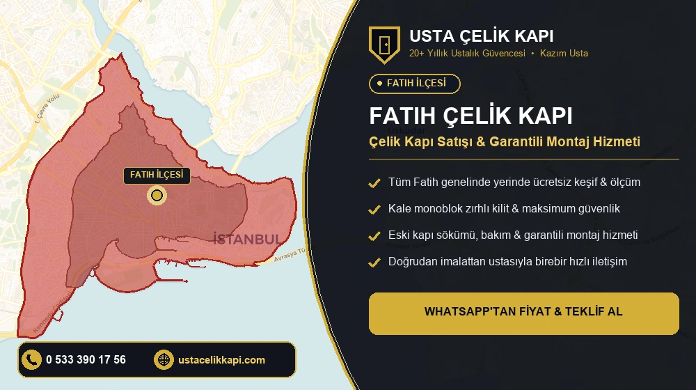 Fatih Çelik Kapı Satış, Montaj ve Tamir Hizmeti