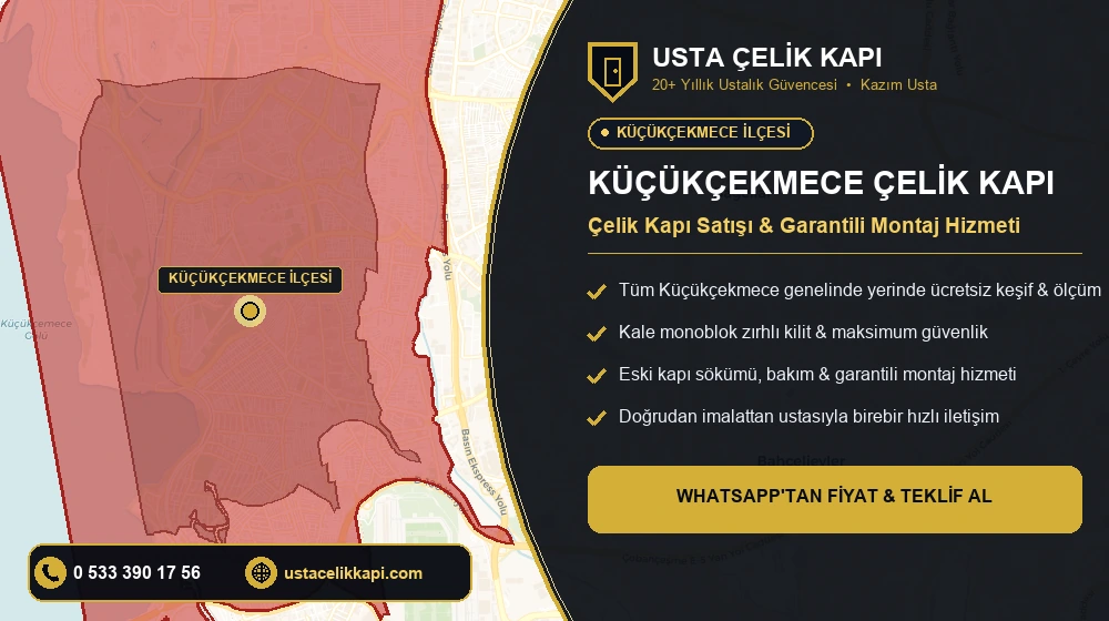 Küçükçekmece Çelik Kapı Satış, Montaj ve Tamir Hizmeti