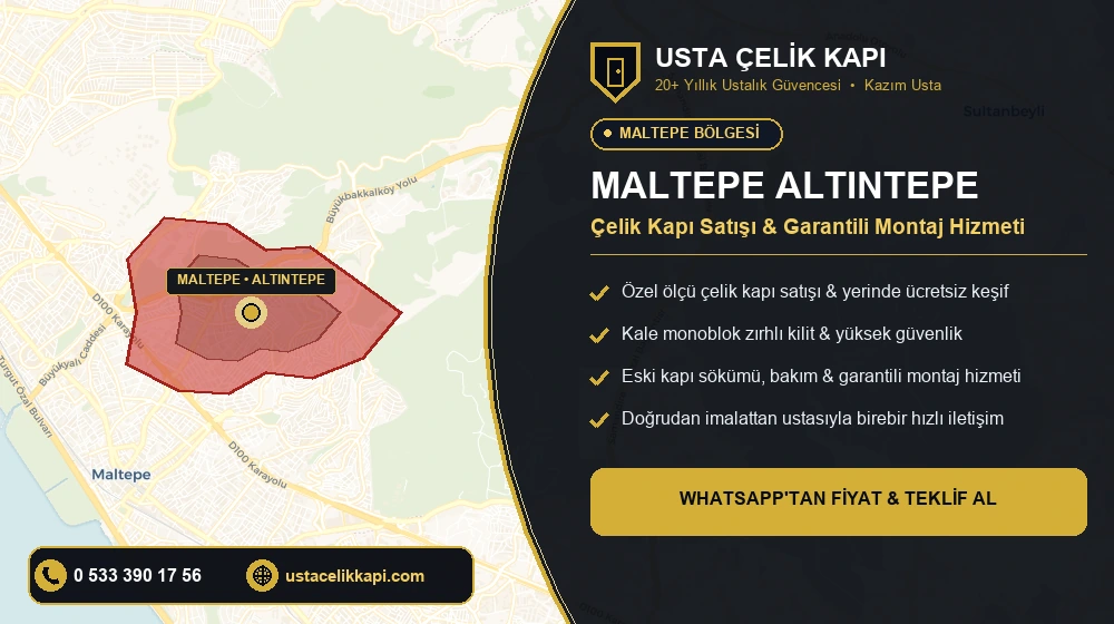Maltepe Altıntepe Çelik Kapı Satış & Montaj Servisi