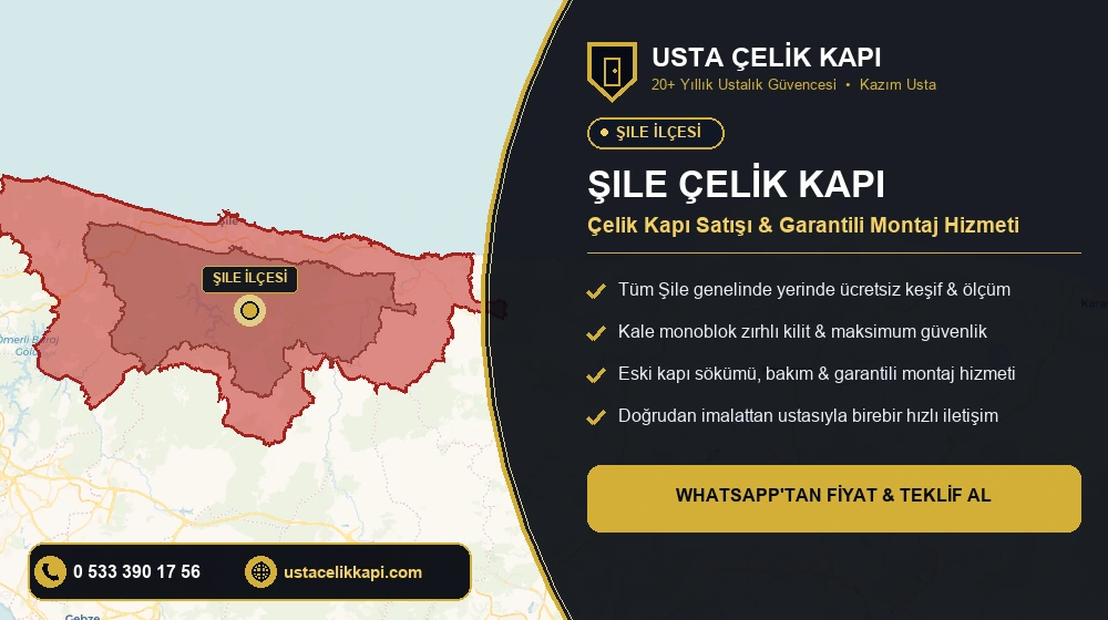 Şile Çelik Kapı Satış, Montaj ve Tamir Hizmeti